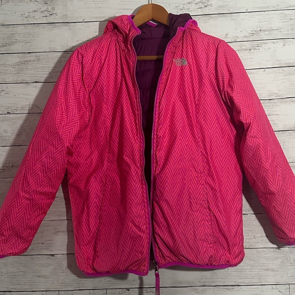 The North Face Girls reversible Jacket size XL - Picture 5 of 11